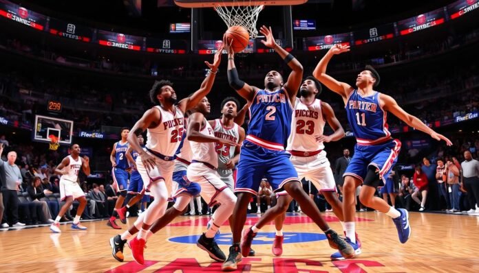 76ers vs knicks match player stats
