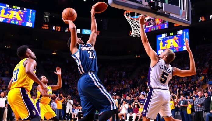 minnesota timberwolves vs lakers match player stats