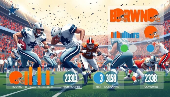 dallas cowboys vs cleveland browns match player stats