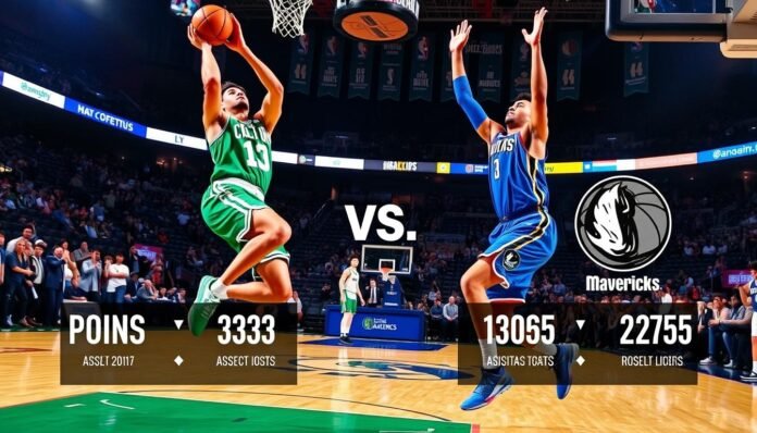 boston celtics vs dallas mavericks match player stats